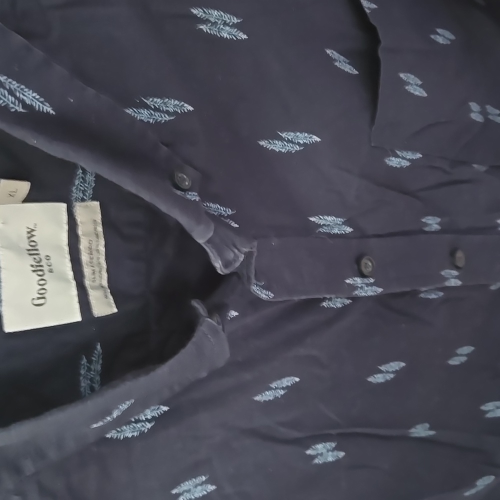 Goodfellow & Co. Blue With Print Design Shirt - Picture 5 of 10